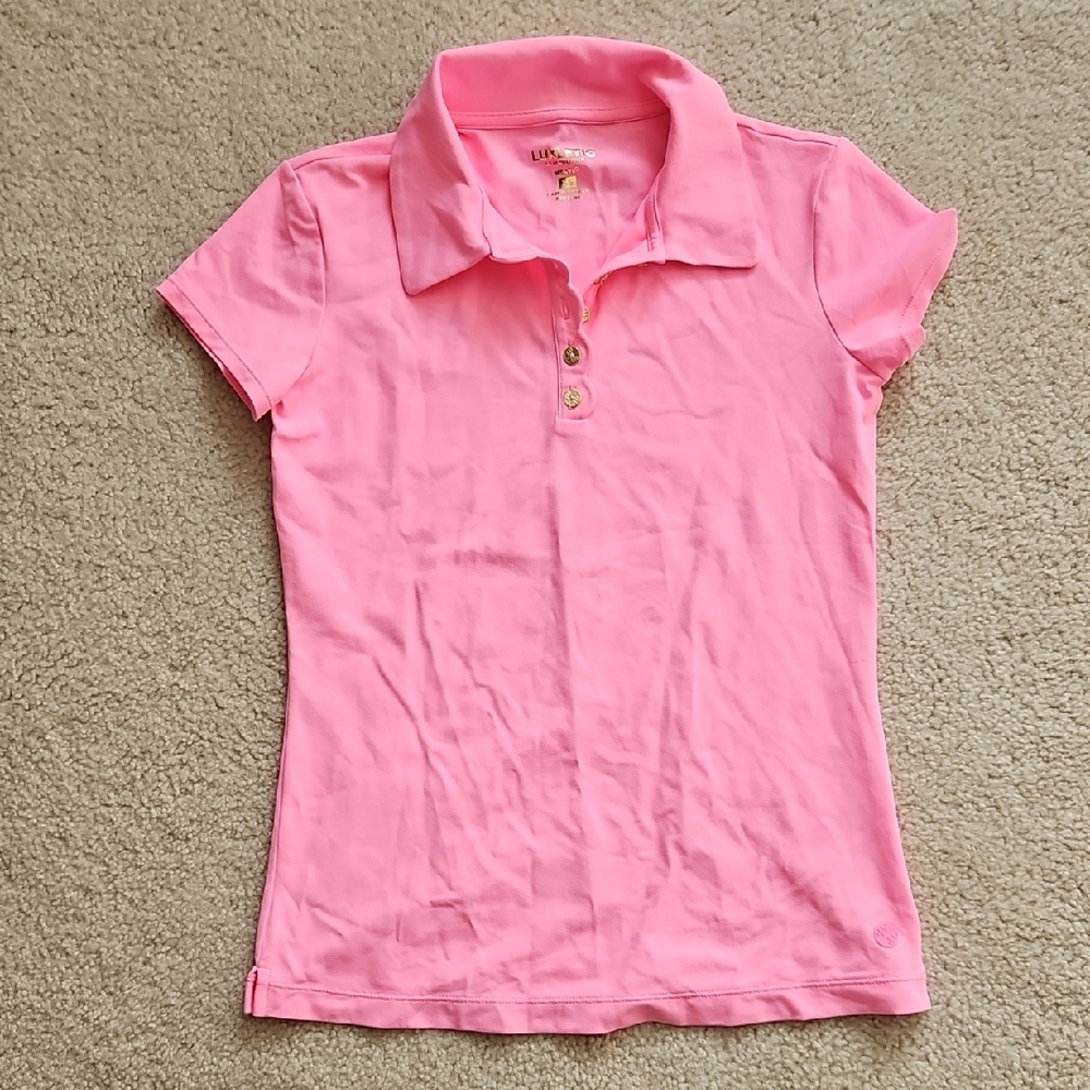 Lilly Pulitzer Luxletic UPF 50+ Frida Scallop Polo